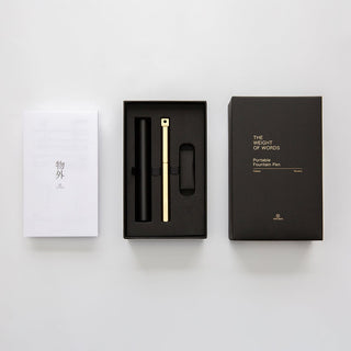 YSTUDIO - Classic Revolve Portable Fountain Pen (Brass) - KOHEZI
