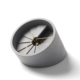 22STUDIO - 4th Dimension Table Clock (Gold/Grey) - KOHEZI