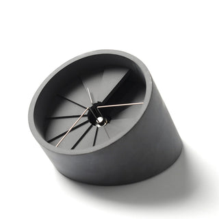 22STUDIO - 4th Dimension Table Clock (Silver/Dark Grey) - KOHEZI