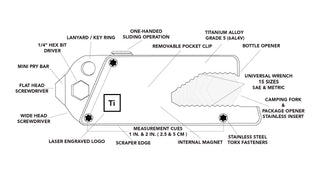 Big Idea Design - TPT Slide (Titanium Pocket Tool) - KOHEZI