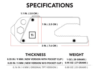 Big Idea Design - TPT Slide (Titanium Pocket Tool) - KOHEZI