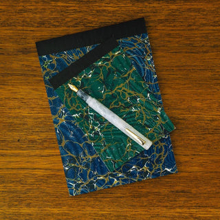 Hightide - Attache Marbled Fountain Pen (White) - KOHEZI