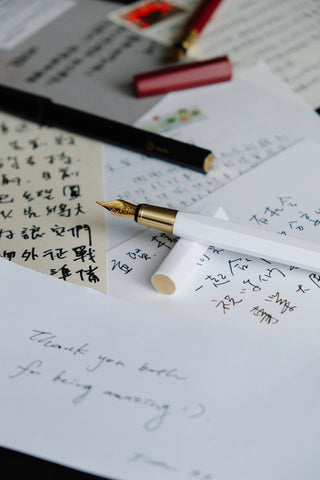 YSTUDIO - Resin Fountain Pen (White) - KOHEZI